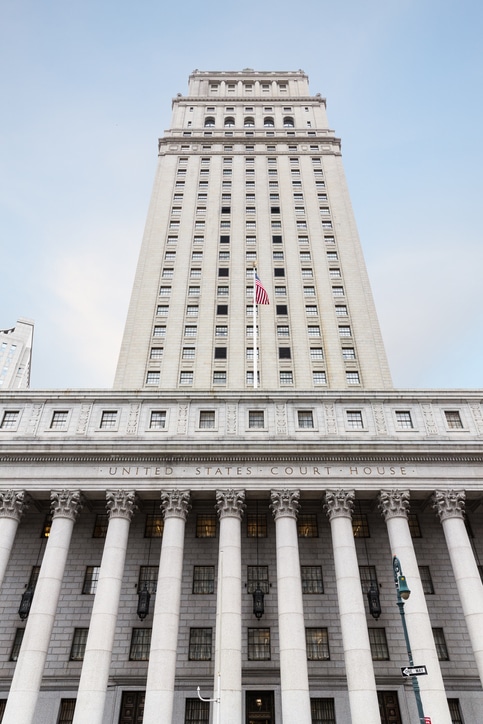 United States courthouse in Lower Manhattan for federal habeas corpus proceedings